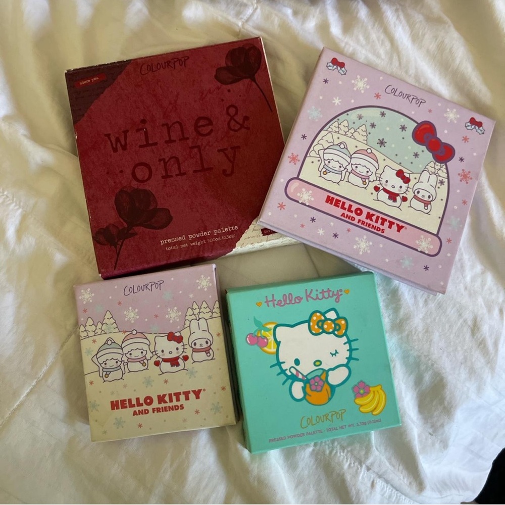 ColourPop Hello Kitty and Wine & Only Palette bundle
